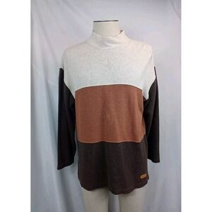 Vintage Mens Liz Claiborne‎ Mock Neck Shirt Men's Size Large Sweater Pullover